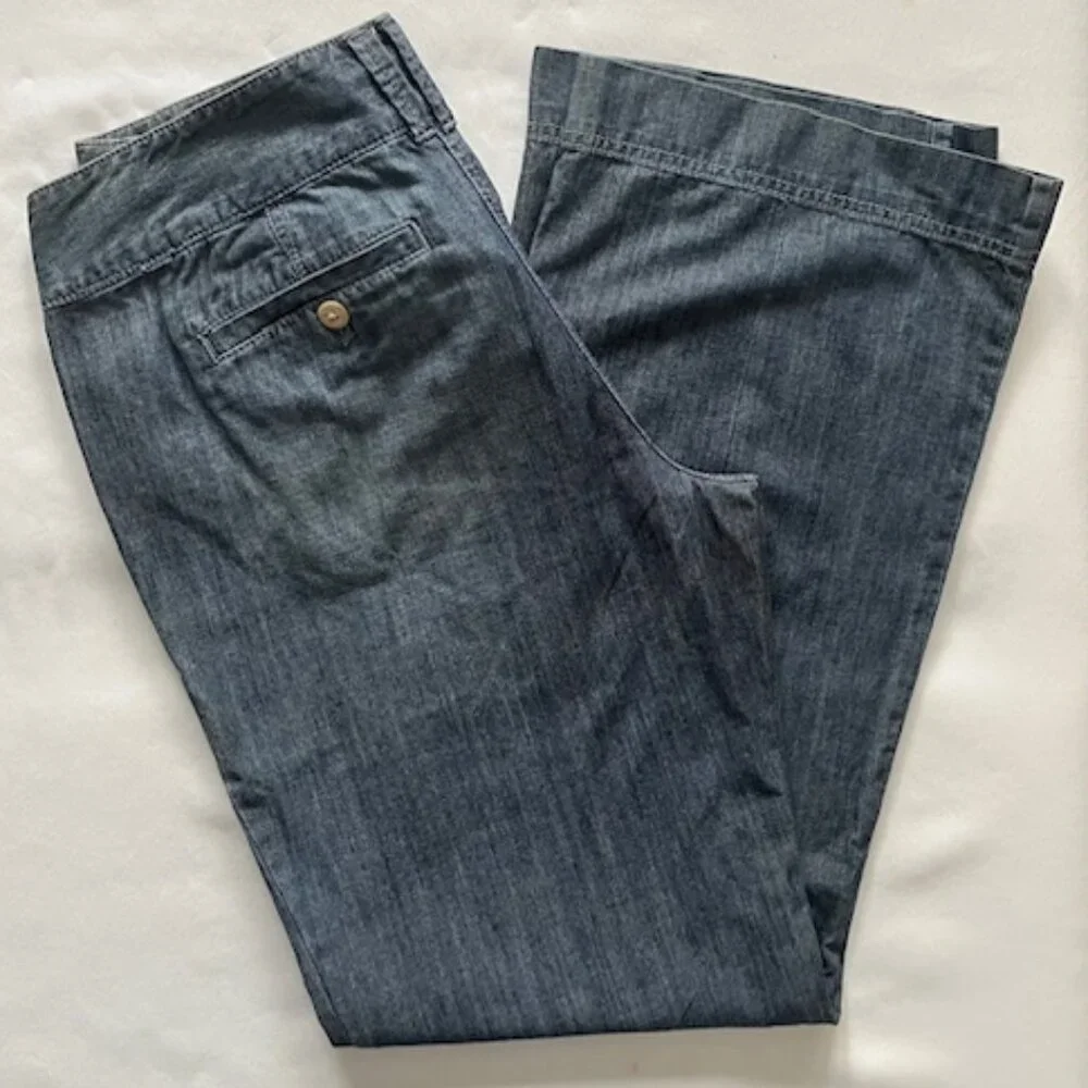 LOFT Lightweight Wide Leg  Jeans – NWT - Picture 3 of 6